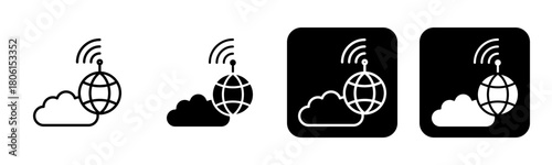 Isp Icon Line and Black Fill Style Collection