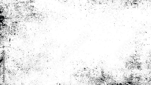 Gritty distressed grunge overlay texture with speckles and scratches effect isolated on transparent background, Vector, illustration