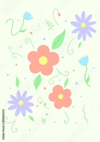 Tapeta floral background with flowers