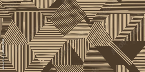 Striped Geometric Pattern Background Abstract Texture with Triangle and Polygon Shapes