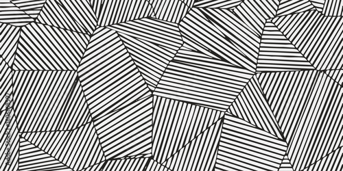 Abstract Geometric Pattern with Diagonal Lines A Black and White Texture for Designs