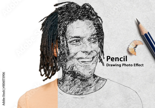 Pencil Drawing Photo Effect