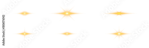 Golden light flare effects, sparkling abstract lens elements.