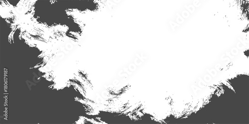 Black ink splat grunge frame vector illustration design border texture