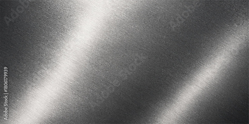 Brushed silver steel plate surface texture pattern background