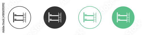 Bunk bed icon for web design, templates, infographics and more
