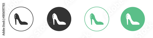 Cinderella shoe icon for web design, templates, infographics and more
