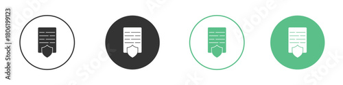 Contract coverage icon for web design, templates, infographics and more