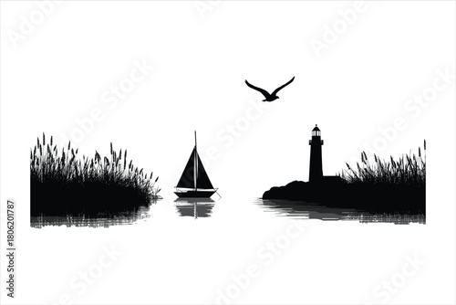 sailing boat on the sea