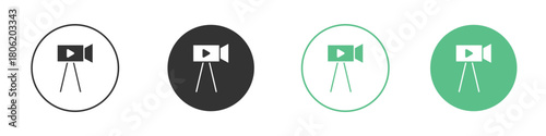 Film making icon for web design, templates, infographics and more