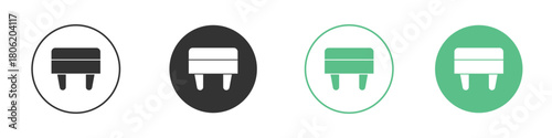 Footstool icon for web design, templates, infographics and more