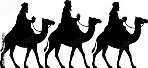 성탄절 아기예수 탄생 동방박사 세사람 일러스트