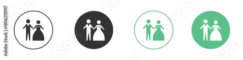 Newlyweds icon for web design, templates, infographics and more
