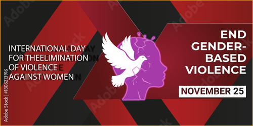  International Day for the Elimination of Violence Against Women - End Gender-Based Violence Banner