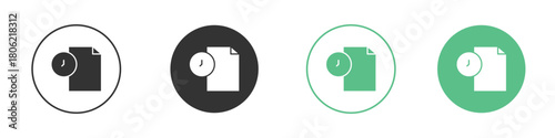 Temporary files icon for web design, templates, infographics and more