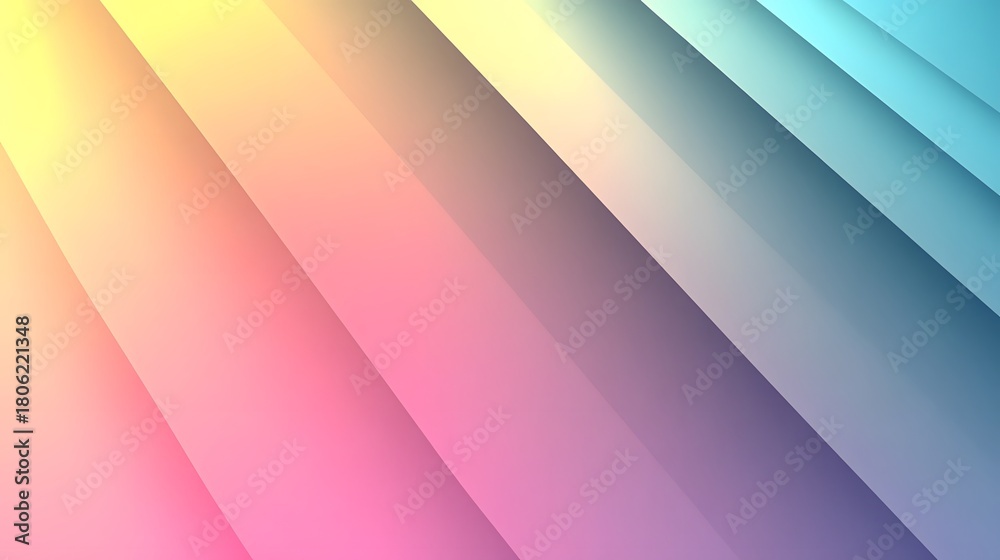 Fototapeta premium Colorful geometric patterns create a vibrant background with smooth gradients and dynamic lines