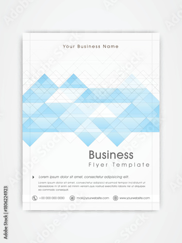 abstract professional flyer template or brochure design for business purpose