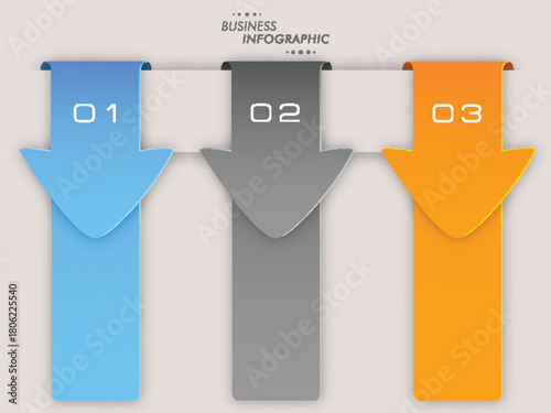 business infographic layout with numeric on sky blue background