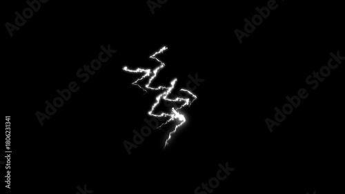 Lightning strike that looks so realistic, lightning Strike bolt power overlay, the video features animated white lightning bolts striking, animated bolt strike, blue light force effect on 4k video