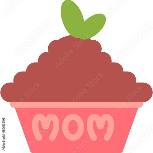 Cupcake Mother's Day Illustration 
