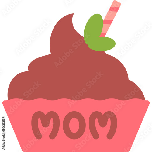 Cupcake Mother's Day Illustration 
