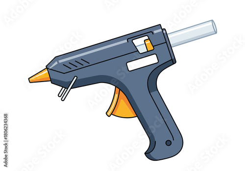 High Precision Glue Gun in Blue and Orange.