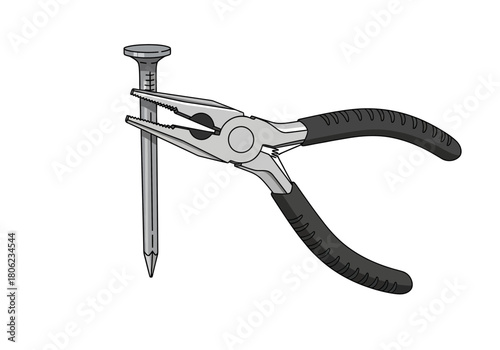 Illustration of a compass tool with metal legs.