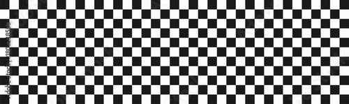 Black and white checkered line seamless pattern. Checker background. Race background. Checkered flag.