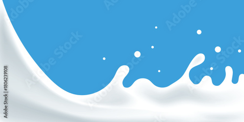 milk wave background, yogurt splash