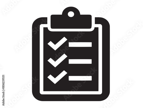 Simple and elegant to do list vector for productivity apps