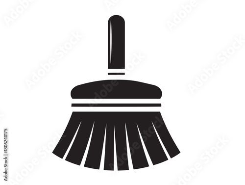 Stunning minimalist cleaning vector on a pure white background