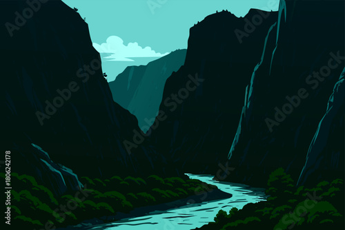 black canyon of the gunnison in america