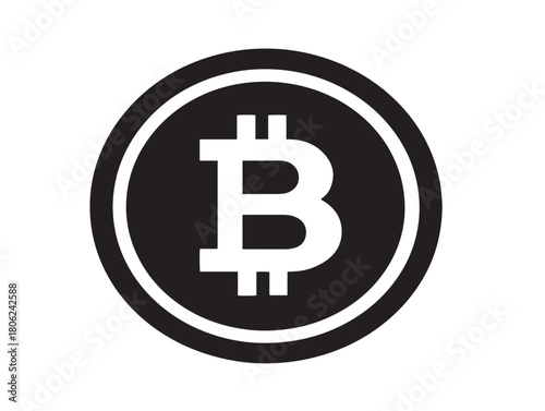 Beautiful Crypto Icon Illustrating Elegant Modern Digital Currency Concept  