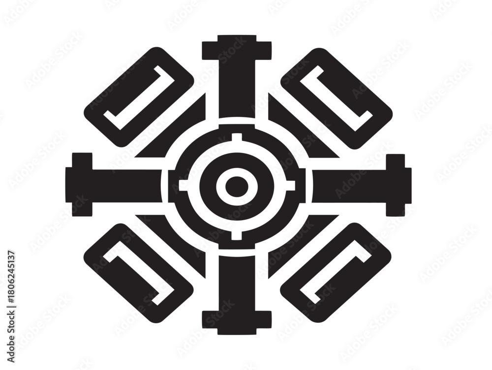 Obraz premium Beautiful futuristic icon vector illustration with an elegant and modern look