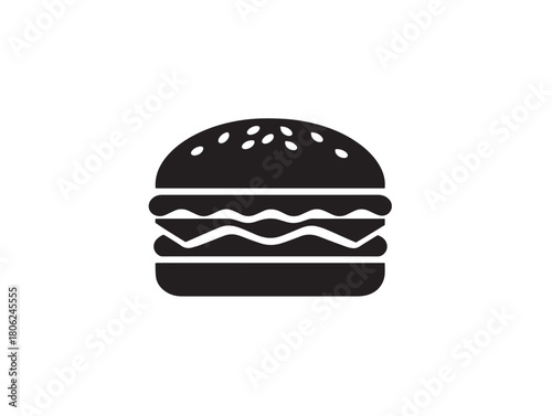Gorgeous hamburger icon vector illustration for beautiful food and restaurant themes