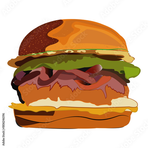 burger vector image