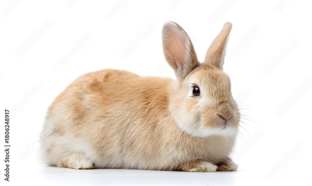 Obraz premium a fun photo of full body rabbit on a pure white background