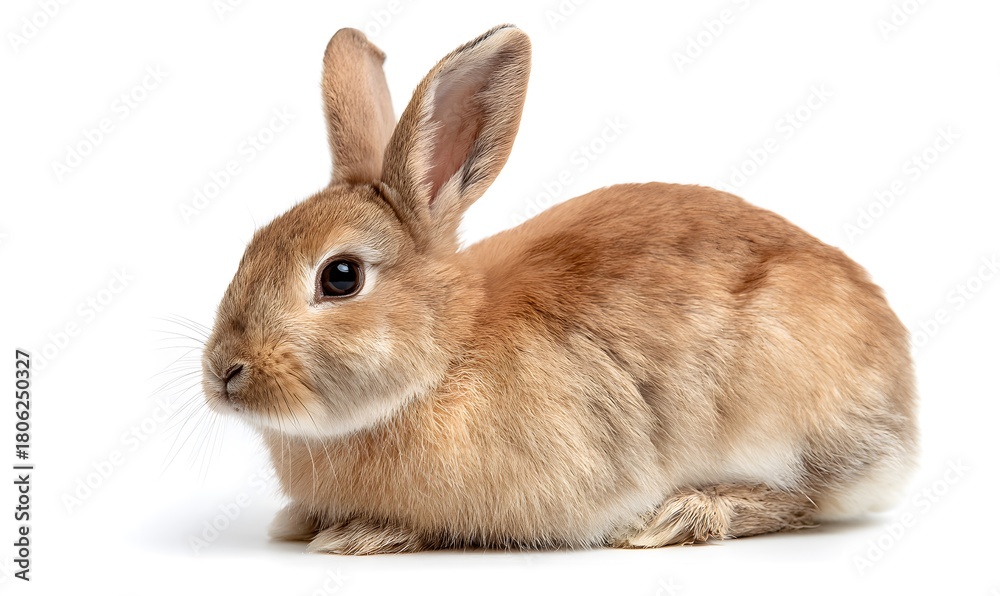 Fototapeta premium a fun photo of full body rabbit on a pure white background