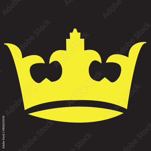 A golden crown with a, symbolizing royalty and power