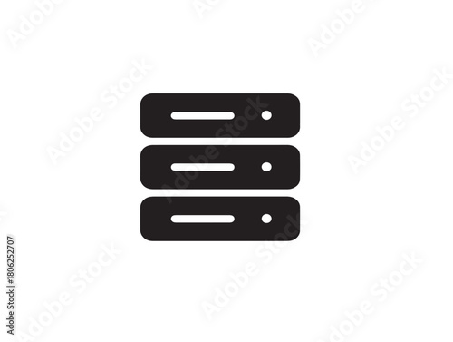 Dynamic server icon vector illustration for gorgeous network and data concepts