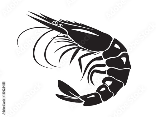 Stunning shrimp icon vector illustration with a beautiful and detailed seafood design