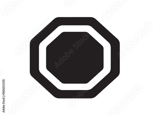 Dynamic stop sign icon vector illustration with a stunning and universal warning design