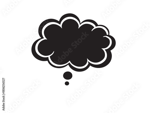 Stunning thought bubble icon vector illustration for elegant creative thinking