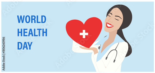 World health day concept vector illustration

