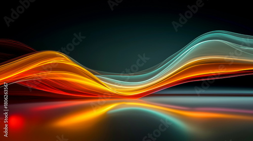 Fototapeta Naklejka Na Ścianę i Meble -  abstract colorful wave background