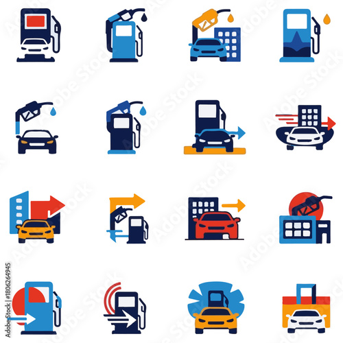 Fueling and Energy Station Icons