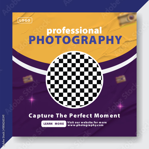 Social media concept vector poster design with globe illustration and network symbol