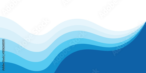 Sea waves layered vector background illustration and sea beach vector illustration eps10.