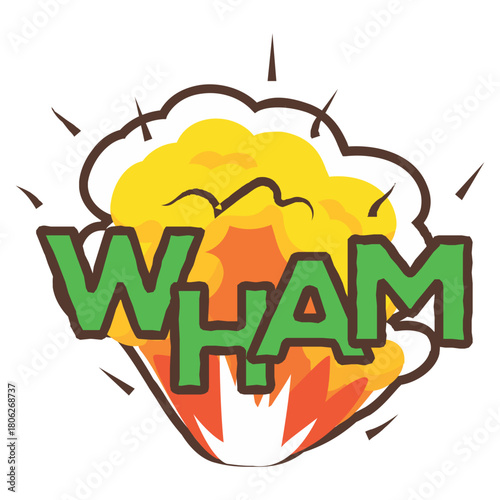 Wham Pow Free Sticker
