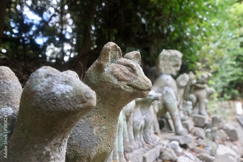 城山稲荷神社・石狐（島根県・松江市）